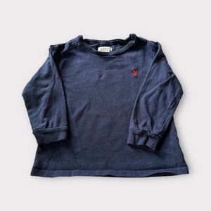 Ralph Lauren Toddler Boys Long Sleeve T-shirt Navy like new 24 months